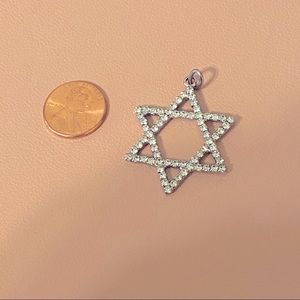 Silver Star of David pendant hannukah